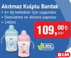 WEE BABY AKITMAZ KULPLU BARDAK 250 ML WEE BABY AKITMAZ KULPLU BARDAK 250 ML